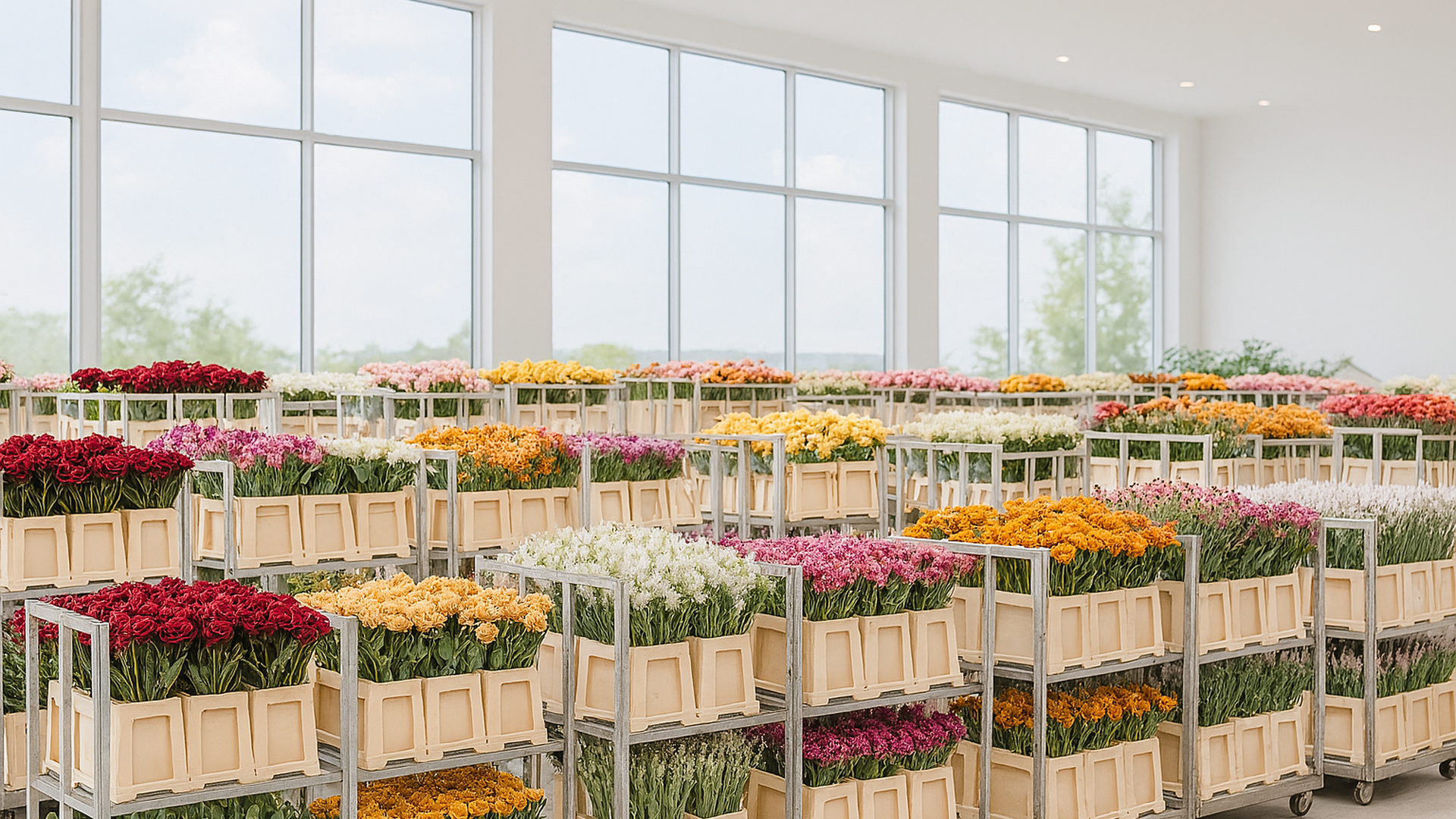 Exportación de flores y plantas para mayoristas europeos