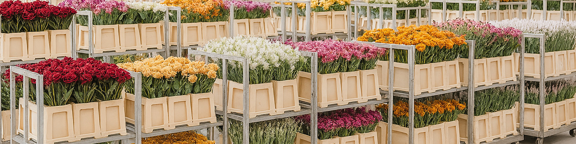 Exportación de flores y plantas para mayoristas europeos