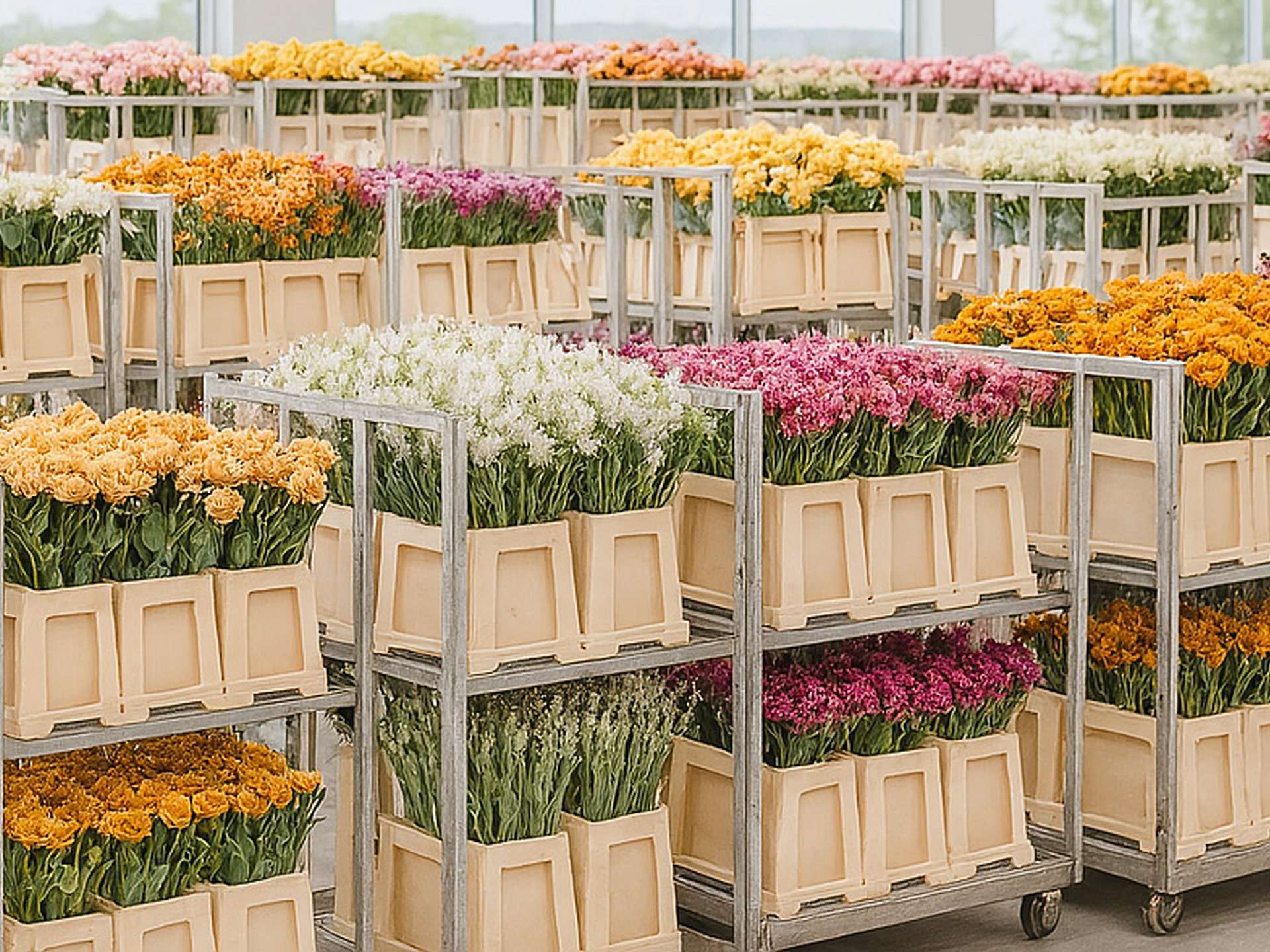 Exportación de flores y plantas para mayoristas europeos
